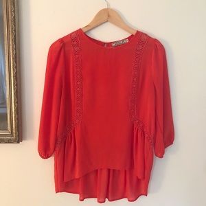 Chloe K Red Blouse